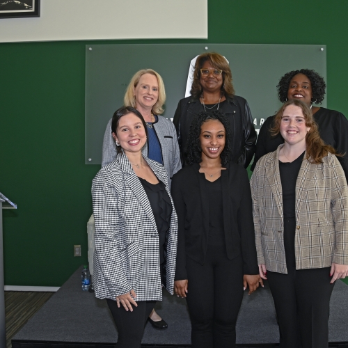 Women in Business Ambassadors with Donna Julian and college leadership